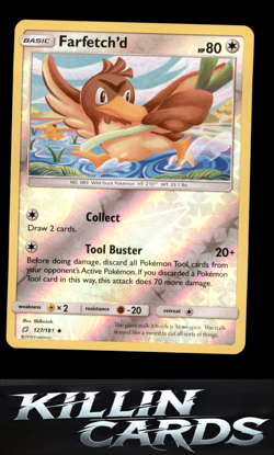 Reverse Holofoil Farfetch'd 127/181 Pokemon Uncommon SM - Team Up Card NM - Image 1