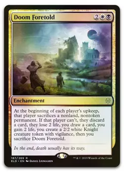 Doom Foretold #187 (Foil) (NM) Throne of Eldraine ELD Magic MTG - Image 1