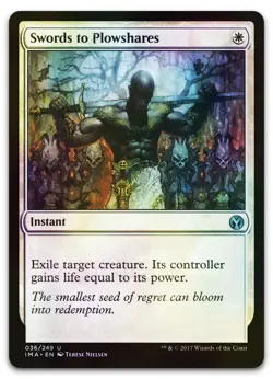 Swords to Plowshares #36 (Foil) (NM) Iconic Masters IMA Magic MTG - Image 1