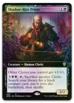 Shadow-Rite Priest (Extended Art) #403 (Foil) NM Dominaria United DMU Magic MTG - Image 1
