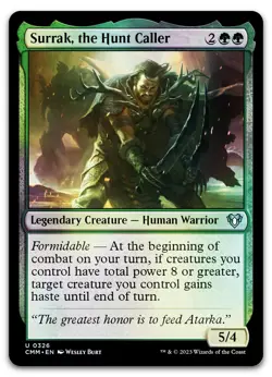 Surrak, the Hunt Caller #326 (Foil) (NM) Commander Masters CMM Magic MTG - Image 1