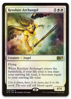 Resolute Archangel #28 (Foil) (LP) Magic 2015 M15 Magic MTG - Image 1