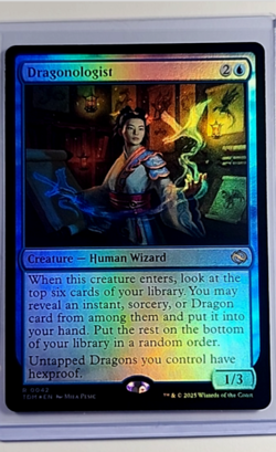 2025 MTG Magic The Gathering TDM Tarkir Dragonstorm Foil #42 Dragonologist - Image 1