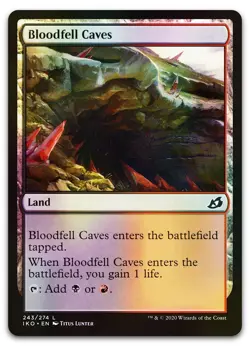 Bloodfell Caves #243 (Foil) (NM) Ikoria IKO Magic MTG - Image 1