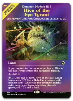 Hive of the Eye Tyrant (Dungeon Module) #355 (Foil) NM Forgotten Realms - Image 1