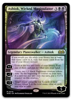 Ashiok, Wicked Manipulator #78 (Foil) (NM) Wilds of Eldraine WOE Magic MTG - Image 1