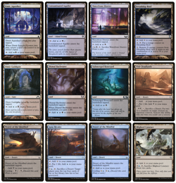 MTG - 12 x Different Blue & Black Dimir Lands for COMMANDER deck building - LP - Image 1