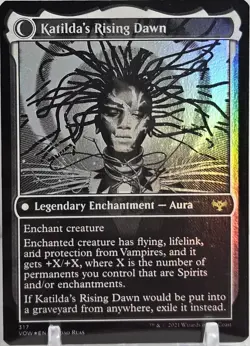 Katilda, Dawnhart Martyr / Rising Dawn #317 Foil MTG 21 Innistrad: Crimson Vow - Image 2