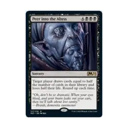 WOTC MtG Core Set 2021 Peer Into the Abyss (R) (Foil) NM - Image 1