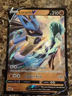 Pokemon TCG Lucario V Jumbo Oversized Card - Image 1