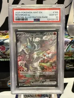 Pokemon 2025 Reshiram ex 166/086 SIR White Flare GEM MINT PSA 10 - Image 1