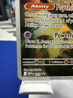Alakazam #9 | Black Star Promo | Pokemon MEGA EVOLUTIONS NM - Image 5