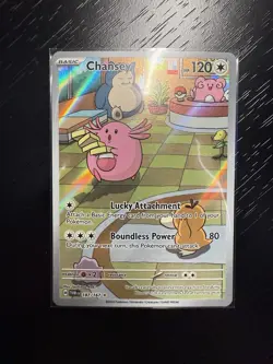 Pokemon TCG Chansey Illustration Rare IR Holo 187/167 Twilight Masquerade Sv06 - Image 1