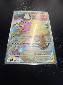 Pokemon TCG Chansey Illustration Rare IR Holo 187/167 Twilight Masquerade Sv06 - Image 2