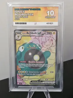 ACE 10 Iono’s Bellibolt EX 172/159 SR 2025 Journey Together Pokemon TCG - Image 1