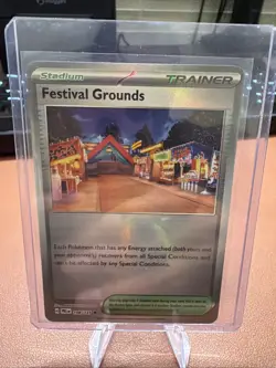 FESTIVAL GROUNDS 108/131 PRISMATIC EVOLUTIONS POKEMON (POKE BALL HOLO, NM) - Image 1