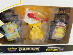 Pokemon Celebrations Premium Figure Collection Pikachu VMAX New Factory Sealed - Image 3