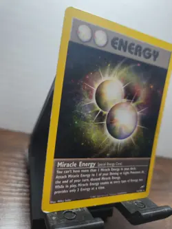 Pokemon Miracle Energy (Neo Destiny 16/105) Holo Rare WotC w/SWIRL HP - Image 2