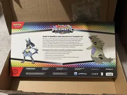 PRISMATIC EVOLUTIONS Lucario EX and Tyranitar EX Premium Collection Sam’s Club - Image 2