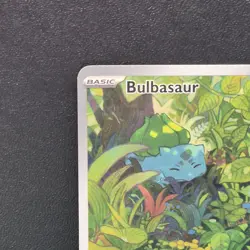 Bulbasaur Illustration Rare 166/165 Pokemon Scarlet & Violet 151 TCG Near Mint - Image 3
