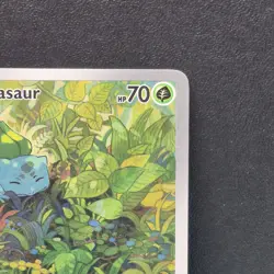 Bulbasaur Illustration Rare 166/165 Pokemon Scarlet & Violet 151 TCG Near Mint - Image 4