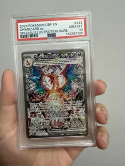 Pokemon Obsidian Flames Charizard EX 223/197 PSA 10 Gem Mint SIR - Image 1