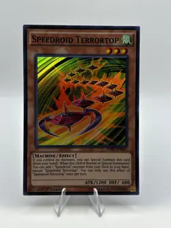 Yugioh Speedroid Terrortop HSRD-EN001 Super Rare 1st Ed NM - Image 1