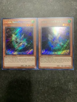 Yu-Gi-Oh! TCG Lightning, Dragon Ruler of Drafts x2 BLMM-EN124 Secret Rare NM - Image 1