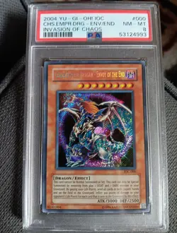 2004 YU-GI-OH CHAOS EMPEROR DRAGON ENVOY OF THE END PSA 8 MINT #000 Invasion Of - Image 4