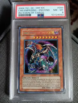 2004 YU-GI-OH CHAOS EMPEROR DRAGON ENVOY OF THE END PSA 8 MINT #000 Invasion Of - Image 5