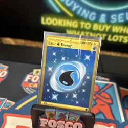 Basic Water Energy SV02 Paldea Evolved 279/193 Holo NM Pokemon Card Gold - Image 2