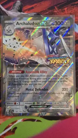 Archaludon ex 130/191 + Duraludon 129/191 Surging Sparks Stamped Promo Cards NM - Image 2