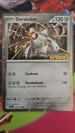 Archaludon ex 130/191 + Duraludon 129/191 Surging Sparks Stamped Promo Cards NM - Image 4