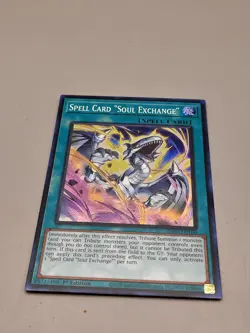 Spell Card "Soul Exchange" Super Rare INFO-EN100 NM 1st Edition Yu-Gi-Oh! NM - Image 1
