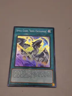 Spell Card "Soul Exchange" Super Rare INFO-EN100 NM 1st Edition Yu-Gi-Oh! NM - Image 2