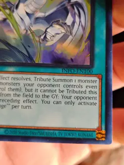 Spell Card "Soul Exchange" Super Rare INFO-EN100 NM 1st Edition Yu-Gi-Oh! NM - Image 4