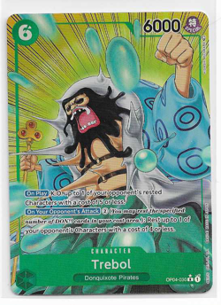 ONE PIECE CARD GAME TREBOL OP04-030 KINGDOMS OF INTRIGUE ALT ART (ENGLISH) - Image 1