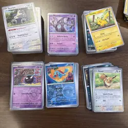 Pokemon 151 Bulk Lot 150+ Cards 60 + Reverse Holo & Holo NEAR MINT No Energy - Image 1