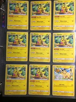 Old Pokemon Binder 13 First Editions - 14 Pages + 252 Cards - 1999 To Modern - Image 2