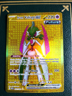 Pokemon Card Iron Valiant ex Hyper Rare SV04: Paradox Rift 261/182 NM - Image 1