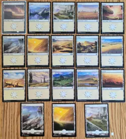 Beautiful MTG Lot Of 18 Different PLAINS Basic Land Cards Magic the Gathering - Image 1