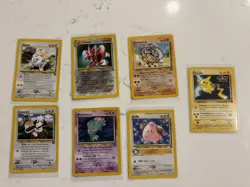 Lot of 7 Vintage Pokemon Black Star Promo Cards Near Mint/ Light Play Lot #28 - Image 1