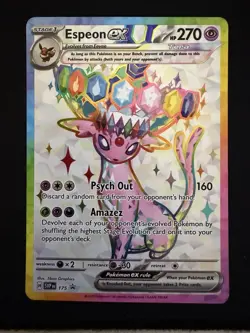 Pokemon TCG Umbreon 176 & Espeon ex 175 Promo Set Prismatic English Card - Image 3