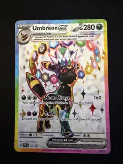 Pokemon TCG Umbreon 176 & Espeon ex 175 Promo Set Prismatic English Card - Image 5