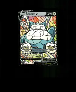 FAN-ART READ DESCRIPTION BELOW READ DESCRIPTION BELOW HOLO Snorlax Card - Image 1