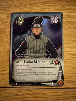 Naruto CCG Iruka Umino 8 Card Lot With Holo-Foil - Image 2
