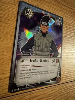 Naruto CCG Iruka Umino 8 Card Lot With Holo-Foil - Image 3