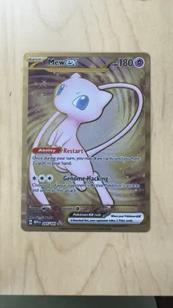 Pokemon TCG Mew EX Metal Gold NM 205/165 Scarlet & Violet 151 Promo Card A - Image 1