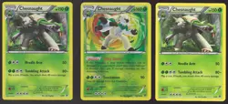 Pokemon Chespin Quilladin Chesnaught XY Base Kalos Starter Set 11 Card Lot Holo - Image 2