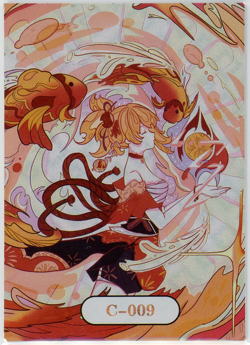 ?KAMISATO AYAKA - Goddess Story Anime Waifu Doujin Card - MILLEFIORI - C-09 - Image 2